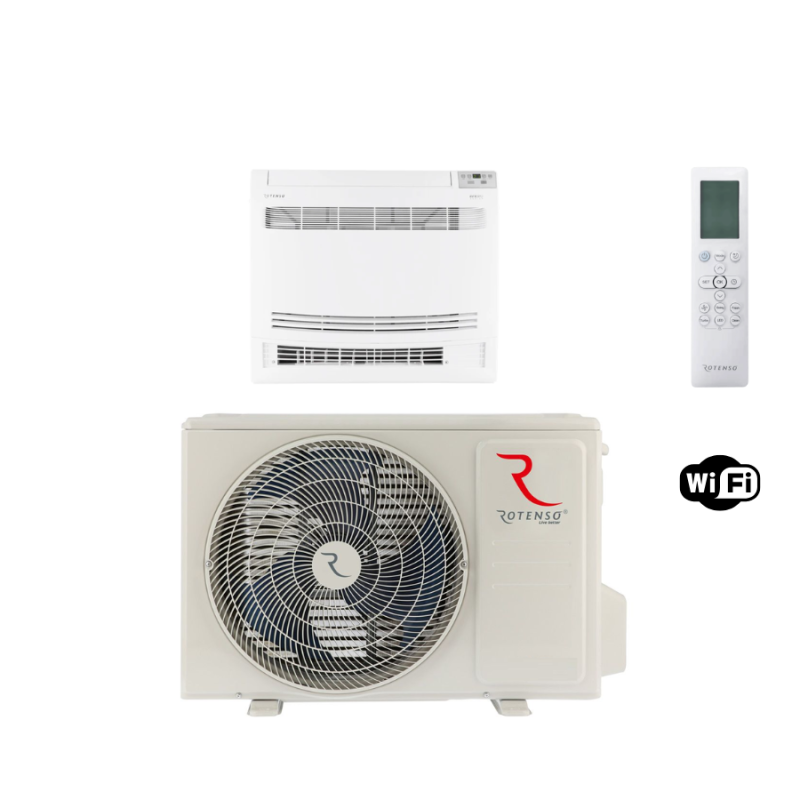 Rotenso vloer model AN50Xi / AN50XO  set airconditioner